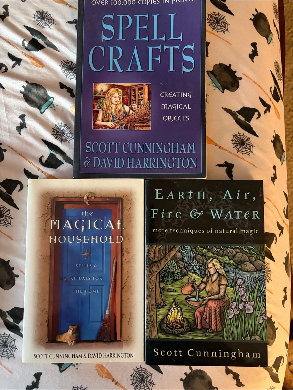 Three Scott Cunningham Wicca/Witchcraft Books
